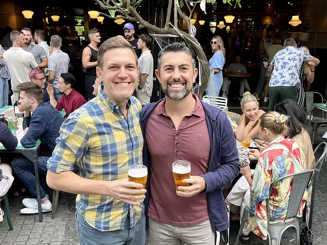 Andy & Trai at The Beresford Hotel