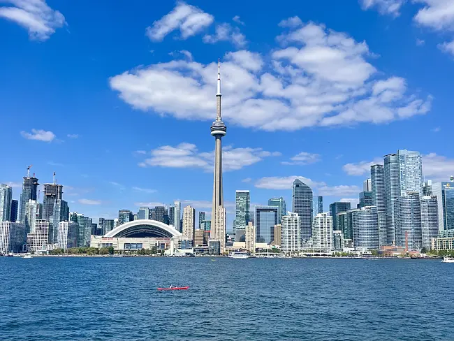 Toronto Skyline from Hanlan's Point Ferry