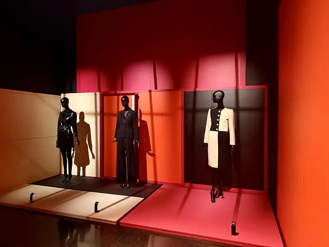 Yves Saint Laurent Museum - Dresses on display