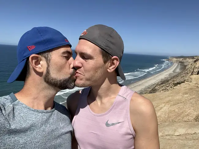 Trai & Andy taking it all in at Black's Beach