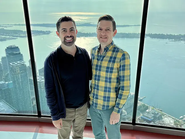 Trai & Andy at CN Tower Toronto