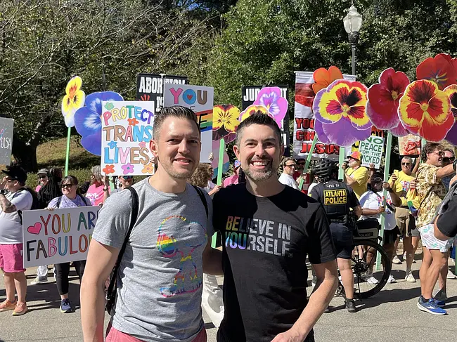 Andy & Trai at Atlanta Pride Parade