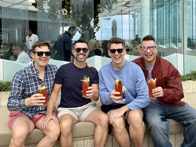 Andy & Trai at Bora Brunch with JJ Cruise