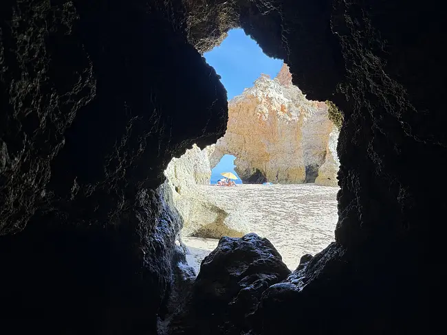 Cave to the Gay Section of Praia João de Arens