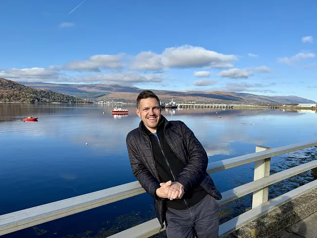 Andy at Loche Linnhe