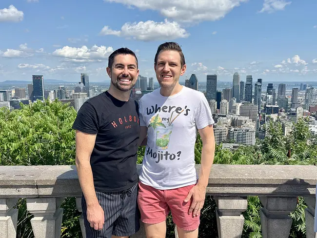 Andy & Trai at Mount Royal in Toronto