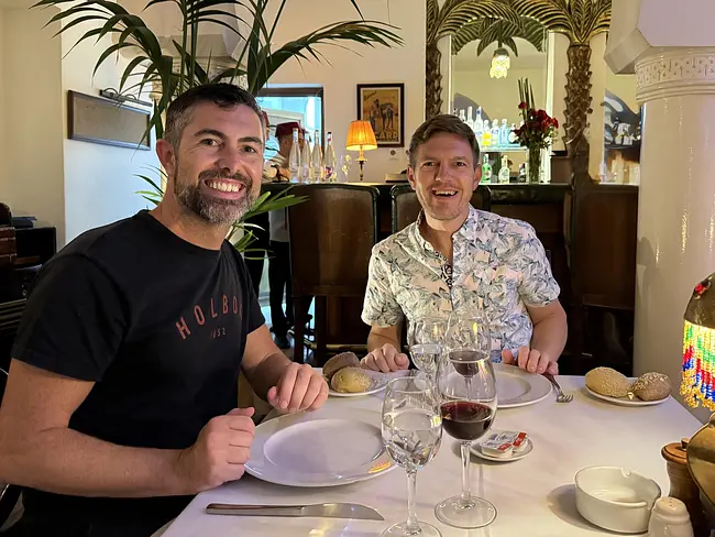 Trai & Andy at Rick's in Casablanca