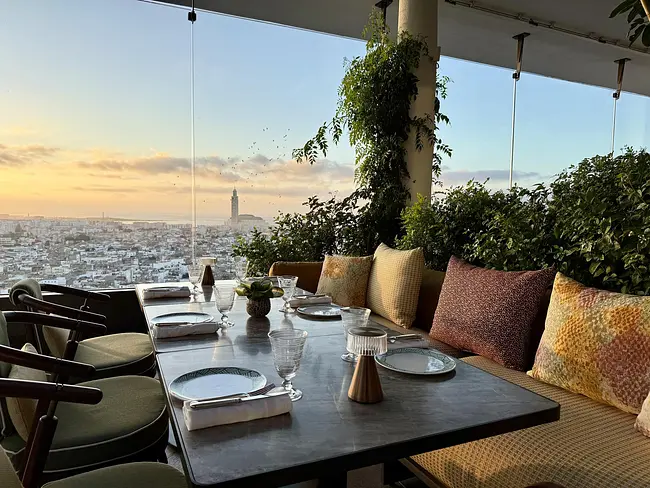Rooftop Dining at Royal Mansour Casablanca