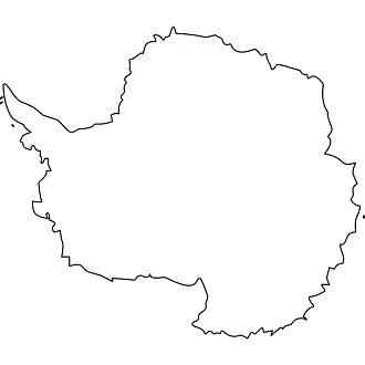 Map of Antarctica
