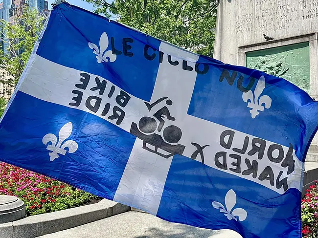 World Naked Bike Ride Flag