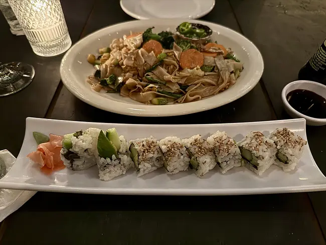 Food spread at Mao Mau