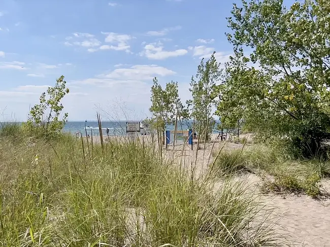 Hanlan's Gay Nude Beach Entrance